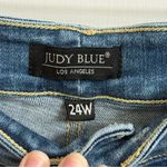 Judy Blue Size 24W Skinny Fit Distressed Bleach Splash Light Blue Jeans Stretch Photo 4