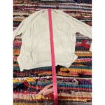 Lisa Todd Sweater Cream Loop Knit Sleeves And Pockets Size S 100% Cotton Photo 7