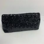 Victoria's Secret  Clutch Handbag Sequence Black‎ Snap Bag Make Up Bag Photo 2