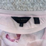 Ted Baker Cosita Floral Sheer Short Sleeve Shirt Blouse Ethereal Posie 4 / US 10 Photo 3