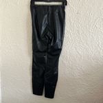 ZARA Black Faux Vegan Leather Leggings Skinny Pants XS Photo 3
