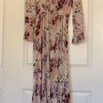 Jaase Pink Floral Boho Maxi Dress Large Photo 2