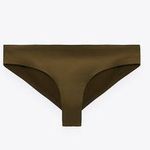 ZARA NWT LASER-CUT OLIVE GREEN BIKINI BOTTOMS Photo 2