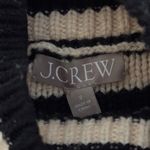 J.Crew  Cable-Knit Mock-neck Pullover Sweater Size Small Stripe Jewel Buttons Photo 6