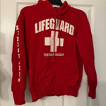 Virginia Beach Lifeguard Hoodie Red Photo 0