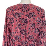 Madewell  Women’s Silk Lace-up Floral Dress Size S Babydoll Peasant Sleeves Photo 7