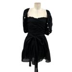 SUNDRESS Alana‎ Dress Black Mini Puff Sleeve Mirrored Size XS/Small Photo 2