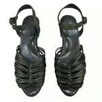 Cordani Calzature Women’s Brown Bronze Leather Strappy Wedge Sandals 41 US 9.5 Photo 2