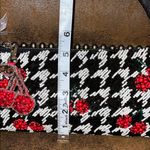 Handcrafted In India | Cherry 🍒 Beaded Bag w/ Bag Charm Black Photo 8