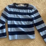 ZARA  Blue Long Sleeve Tee with Nautical Stripes Photo 1