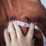 House Of Harlow 1960 Brown Satin Pilot Jacket SIZE XS Sienna 80's Retro Glam Photo 7