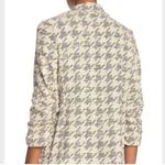 Max Studio Tweed 3/4 Ruched Sleeve Slub Knit Houndstooth Blazer M New with tags! Photo 13