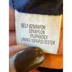 Kay Unger Dress Women 2 Navy Blue Sleeveless Sheath Career Cocktail Party Luxury Photo 9