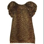 Evening Colleciion Leopard Shimmer Dress/Tunic Sz M Gold Size M Photo 2