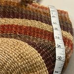 Tote Artisan Straw Tote with Wooden Animal Details Brown Photo 6