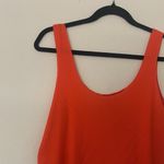 ZARA Women's Orange Ribbed Sleeveless Top Size L Photo 3