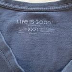 Life is Good Blue American Flag Heart V Neck Crusher Tee Size XXXL 3X Photo 6