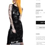 KILLSTAR ‎ chaos enfant terrible dress size XL sleeveless skull mock neck midi Photo 5