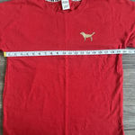 PINK - Victoria's Secret Victoria’s‎ Secret Pink Long Sleeve Christmas Sweater Spirit Jersey Red Small Photo 5