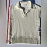 Michael Stars Torrance Collar Sweater Vest color chalk women’s x small Photo 3