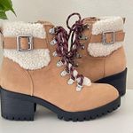 Madden Girl New Women’s Hayess Tan Lace-Up Bootie 5.5 Photo 1
