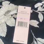 Nanette Lepore Black & Cream Floral print high low smocked dress NWOT Photo 4