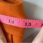 American Retro Orange Felt Wide Leg Crop Trousers Size 36 Photo 5