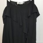 Vava by Joy Han Sexy Black Ruffle top  M cold shoulder Photo 4