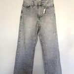 River Island Evelyn Crystal Embellished Rigid Straight Jeans Sz 4 *Flaw* Photo 4