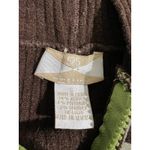 525 America Brown Lime Green Stripe Zip Hoodie Sweater Womens Size Small Photo 2