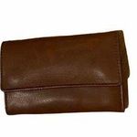 Mundi  brown leather wallet and key holder. Photo 0