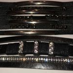 2 Black & Silver Multi Strand Bling Bracelets Boho Wrap Bracelet Photo 1