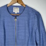 Sail To Sable STS Blue Tweed Zip-Up Blazer Size Small Photo 1