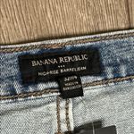 Banana Republic High Rise Utility Barrel Ankle Blue Stretch Jeans Size 32 Photo 10