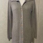Evan Picone  tan button up wool sweater dress small Photo 4