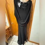 Betsy and Adam  NWT Long 3/4 Sleeve Cowl Neck Drape Back Gown Size 14 A23033 Photo 14