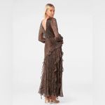 Nordstroms Ever New Spencer Long Sleeve Metallic Plissé Dress, NWT Photo 1