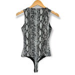 FORE | Small | Snake Print Sleeveless Mesh Bodysuit in Gray Snake Photo 7