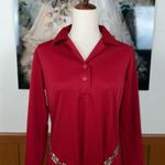 Darling Vintage 1970s NPC Fashions Butterfly Belt Dress! Red Size 14 Photo 3