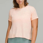 Lululemon  Women's Train To Be Short Sleeve Shirt Highlight‎ Orange Size 6 Photo 0