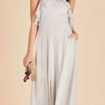 Birdy Grey  Jules Dress Dove Gray Chiffon Maxi Formal Bridesmaid Medium NWT Photo 7