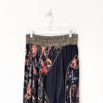 [Vintage] Dorothy Schoelen Black Dark Floral Geometric Print Maxi Skirt Size 12 Photo 2