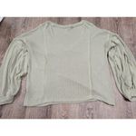 VICI  Olive Sage Green Light Weight Oversized V Neck Pullover Sweater Size Large Photo 3