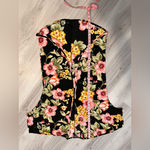 Floral‎ Black Kimono Cardigan Size XL Photo 3