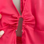 Free People  Calista Halter Top Pink Small Photo 8