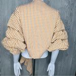 Maac London hull tie wrap shirt with puff sleeves and long wrap ribbon cotton m White Size M Photo 2