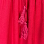 LuLus Red Embroidered V Photo 3