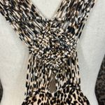 Maurice's SZ 3 (1X-Large) Tank Top Leopard Stretch Racerback V-Neck Hi-Low Hem Photo 6