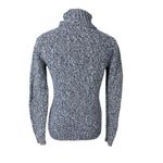 Boden Women's Blue White Speckled Marled Knit Turtleneck Pullover Sweater Size 8 Photo 3