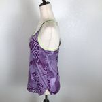 Adidas  climalite purple& bright neon abstract animal print racerback tank top S* Photo 1